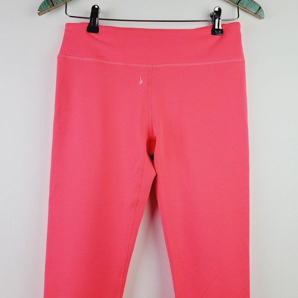 Fabletics Mid-Rise PowerHold NEON Pink Capri Leggings Sz S - Picture 4 of 8